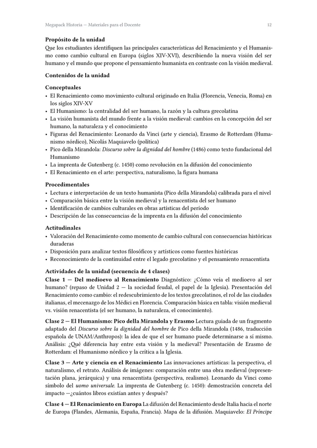 Página interior del Megapack Historia Lista